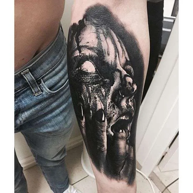 Tatuatore Sandry Riffard tatuaggio colorato realistico | Тату мастер Sandry Riffard цветная реализм татуировка 